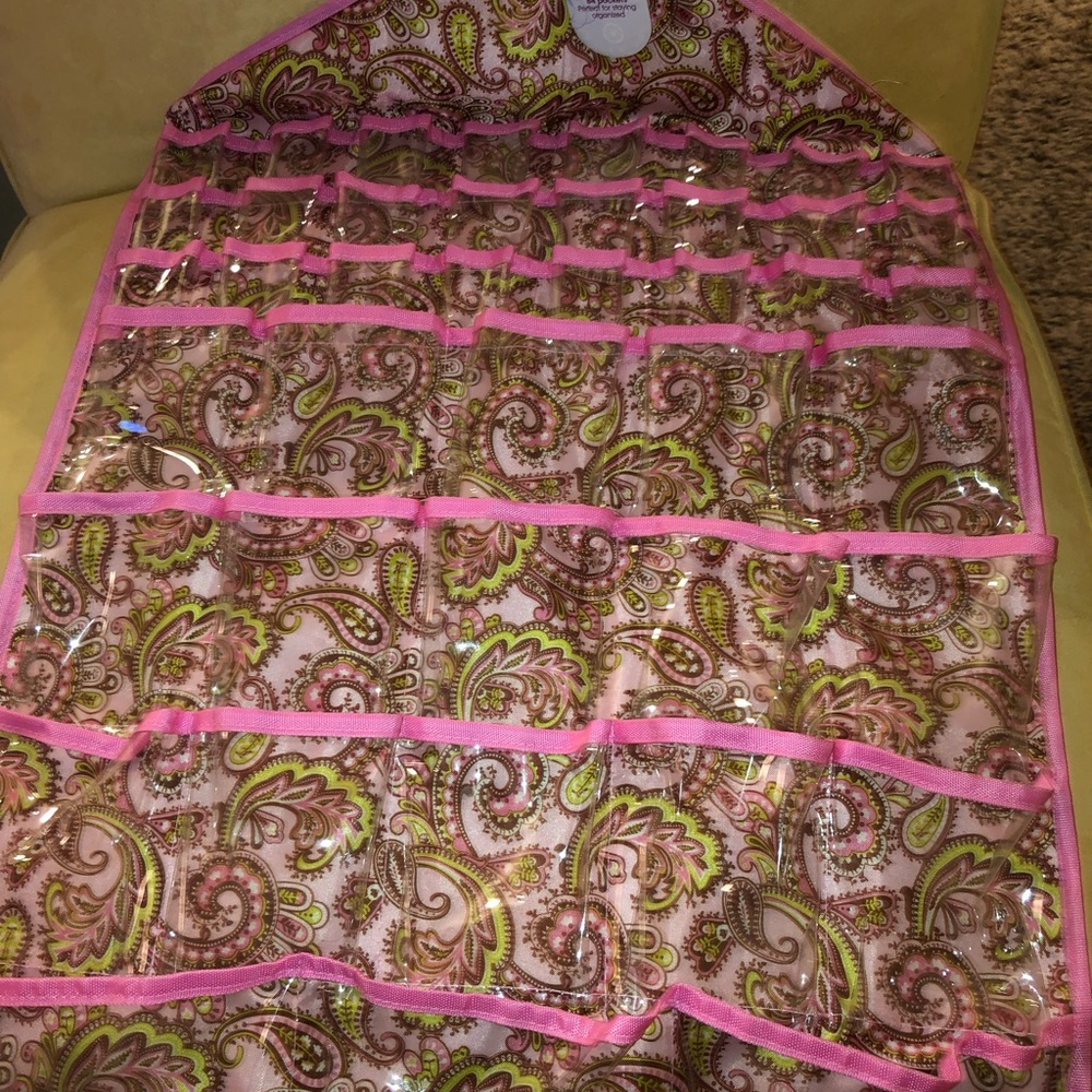 Hanging jewelry organizer NWT perfect for staying organized double-sided - Picture 12 of 13